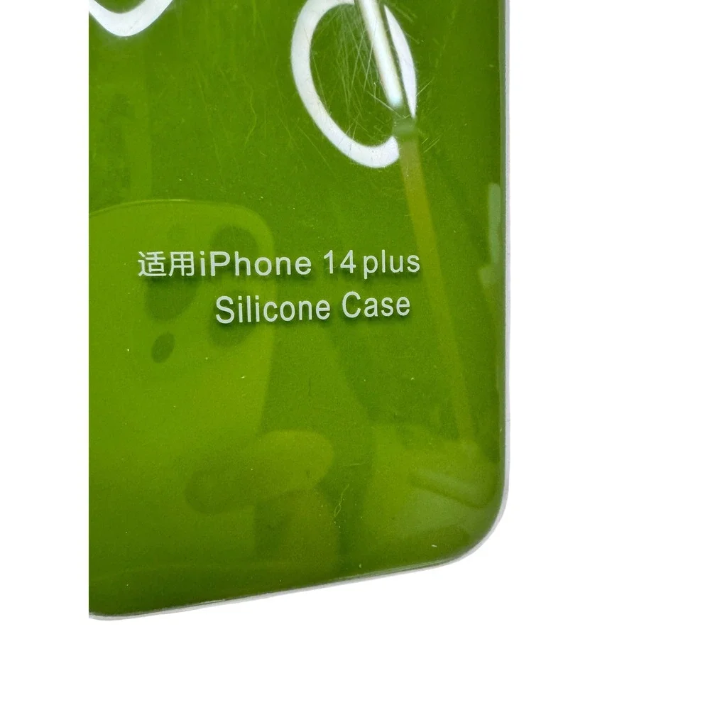 iPhone 14 Plus Silicone Case Green Protective Cover‎ Slim Fit NWT